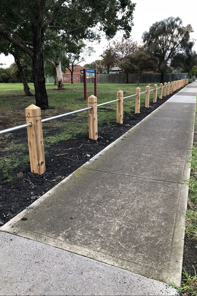 Post and rail fencing Victoria