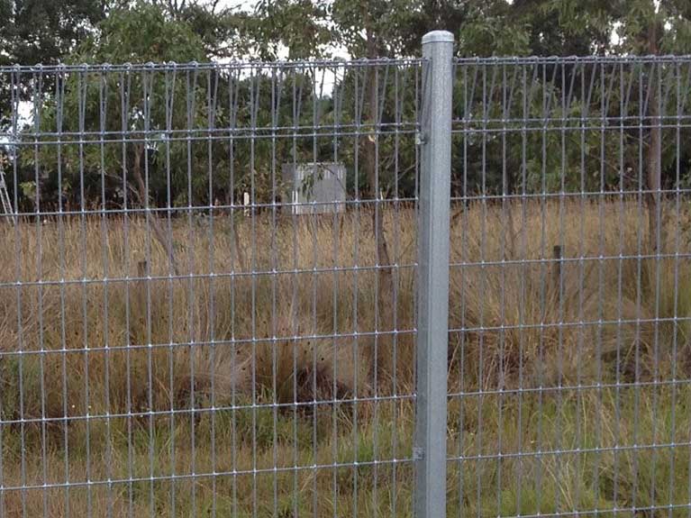 closeup of welded mesh fence Melbourne