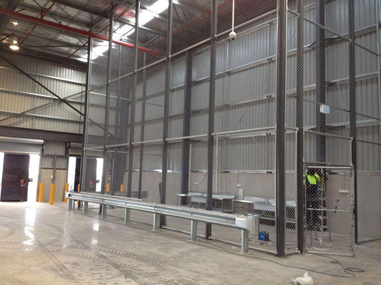 safety barrier Melbourne warehouse