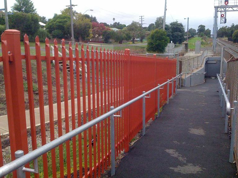 train station fence Melbourne