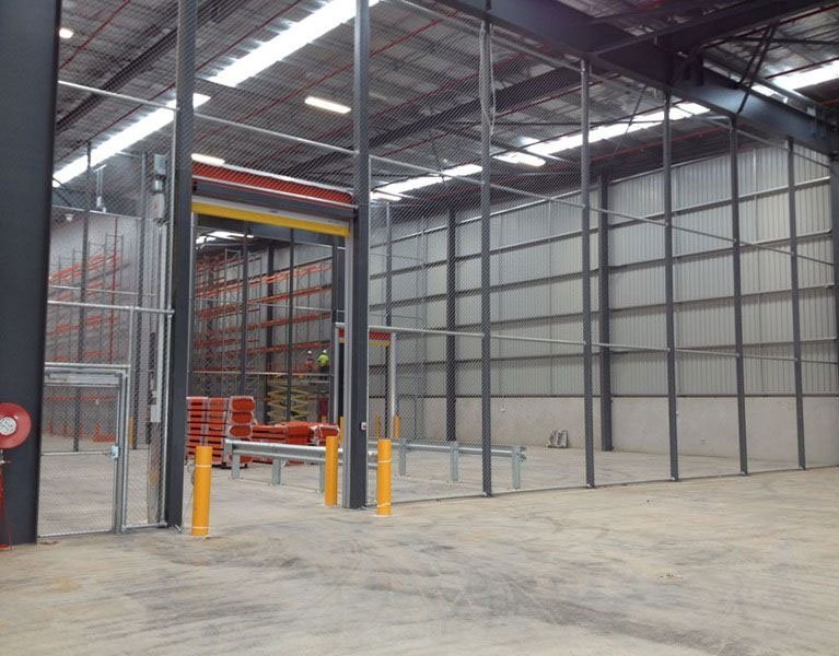 warehouse wire fence Melbourne