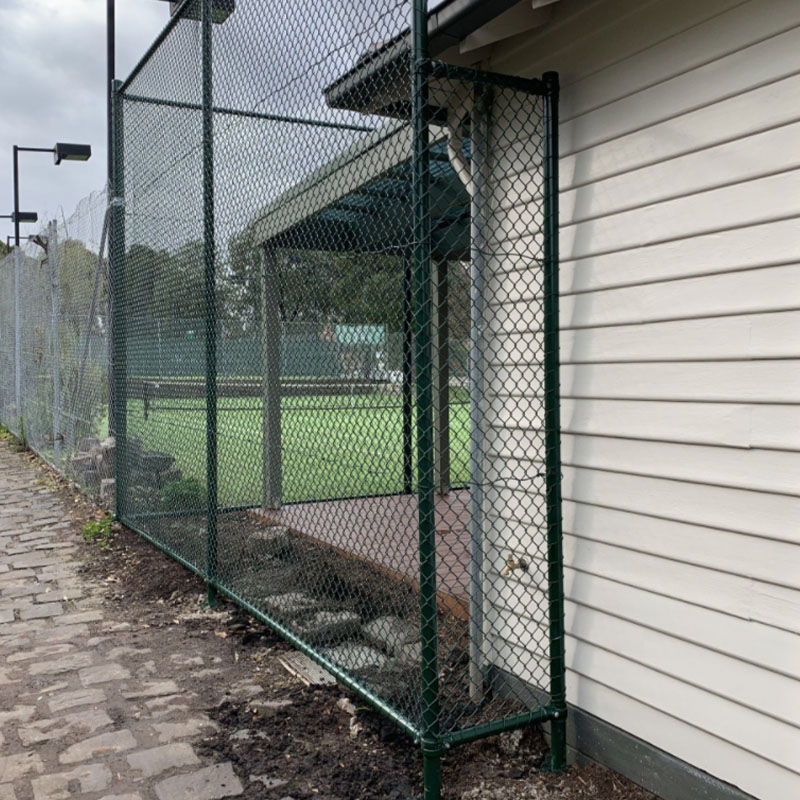 Protective Chain Wire Fencing At a Tennis Club In Coburg, Melbourne