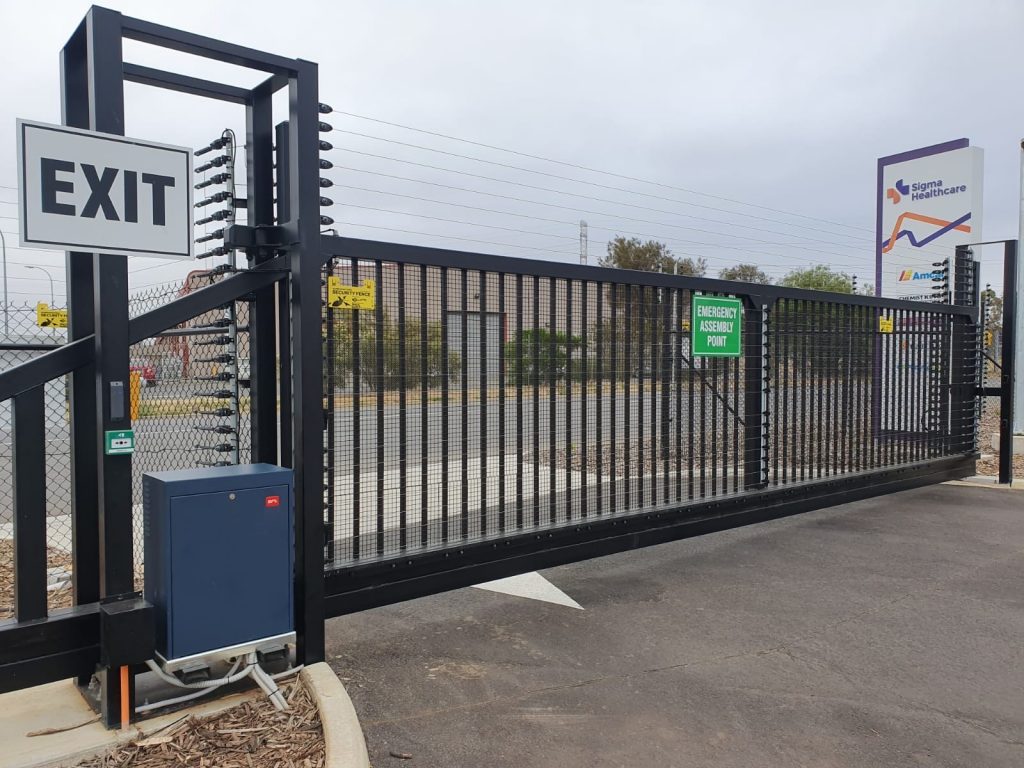 Industrial steel gates