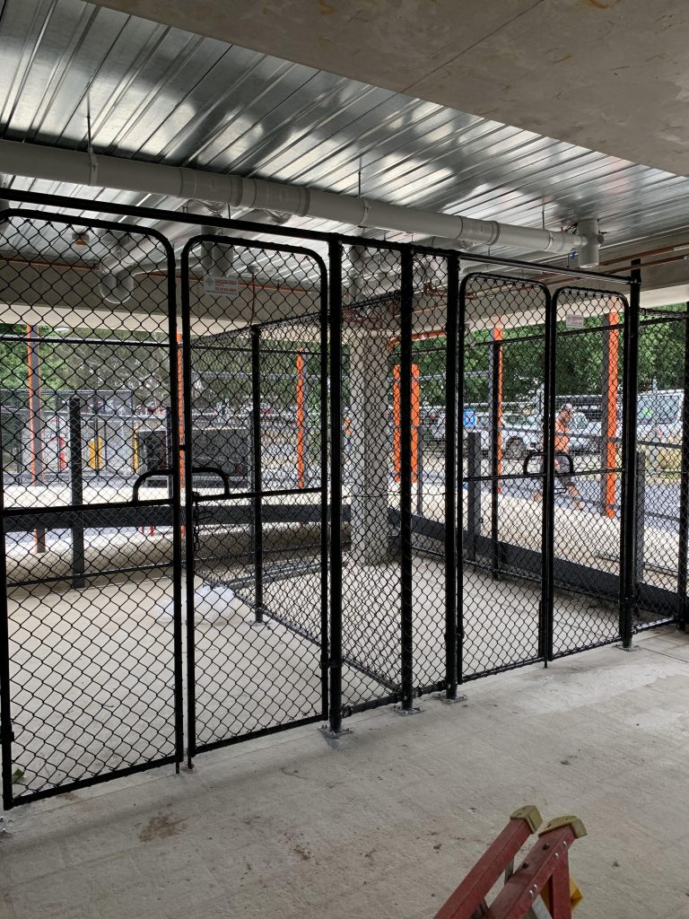 Chain link security enclosures