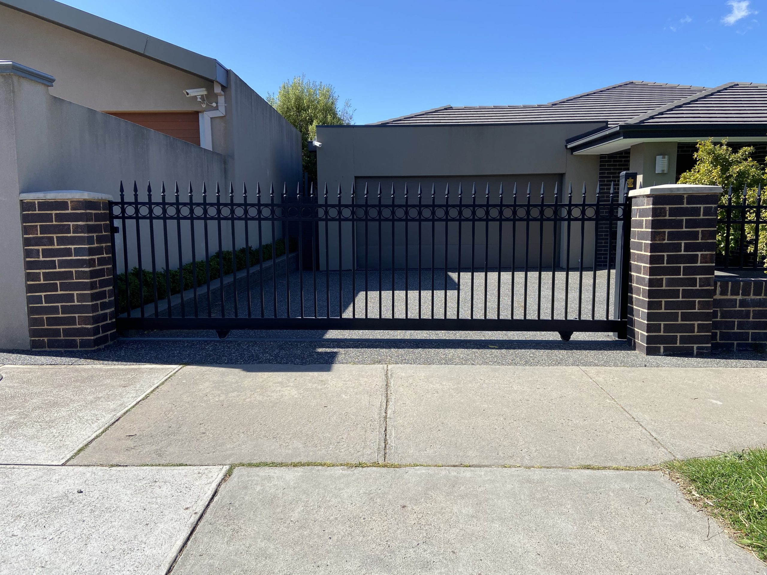 black domestic gate