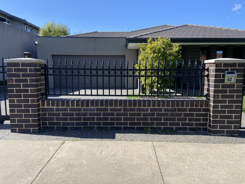 melbourne brick wall fencing