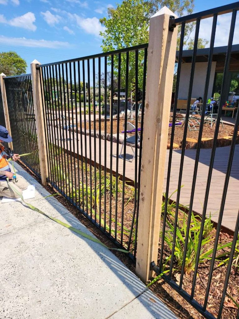 timber and steel fencing styles